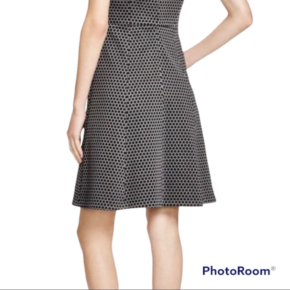 Theory Trekana Compass Knit Polka Dot Sleeveless A-Line Dress - Picture 2 of 11